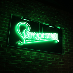 neon office sign